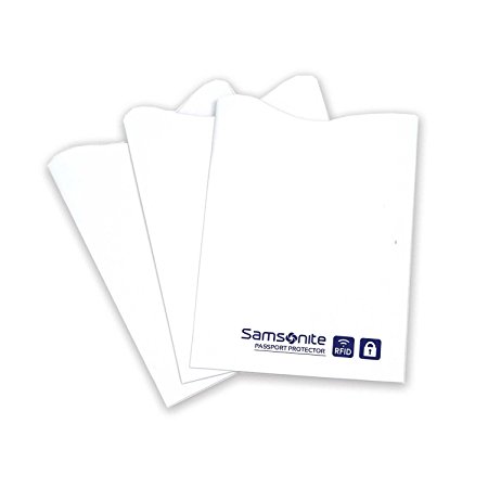 Samsonite Credit Card Rfid Sleeves-3 Pack, White