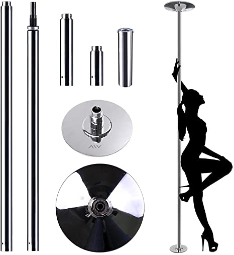 AW Dancing Pole Kit Stripper Pole Portable Spinning Dance Exercise Fitness Sport Equipment Pub Home