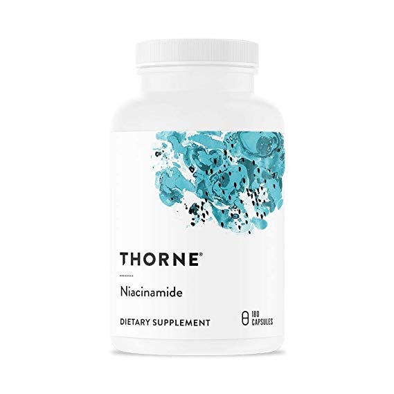 Thorne Research - Niacinamide - Vitamin B3 Nicotinamide Supplement - 180 Capsules