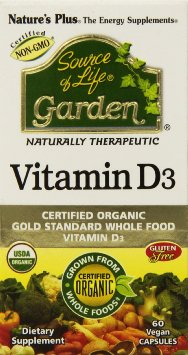 Natures Plus Source of Life Garden Vitamin D3 60 Veggie Caps
