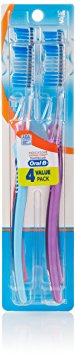 Oral-B Indicator Contour Clean Soft Toothbrush, 4 Count