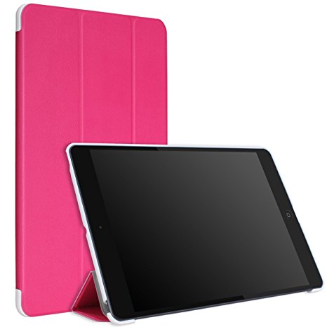 MoKo Apple iPad Air Case - Slim Lightweight Smart-shell Stand Case Cover for Apple iPad Air / iPad 5 9.7 Inch 2013 Tablet, MAGENTA (With Auto Wake / Sleep, Not fit iPad Air 2)