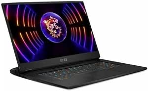 MSI Titan GT77HX 17.3" Gaming Laptop ComputerIntel, 13th Gen Intel Core i9-13980HX Processor, NVIDIA GeForce RTX 4090 16GB GDDR6, 64GB DDR5-4800 RAM, 2TB SSD, Windows 11 Pro - Core Black 13VI-028US