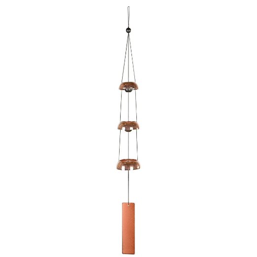 Woodstock Antiqued Copper Temple Bells 27 Inch Wind Chime