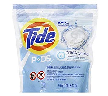 Tide Pods Free and Gentle, 20 Count