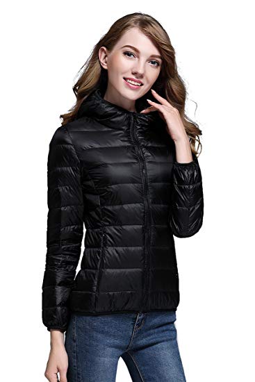 CHERRY CHICK (Warm Without Weight Women's Ultralight Down Jacket with Hood
