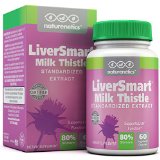 LiverSmart Tested Milk Thistle Liver Cleanse Formula - Supports Healthy Liver Function - Perfect For Antioxidant Benefits and Ongoing Liver Support - 80 Silymarin - 6 Active Ingredients - 60 Vcaps