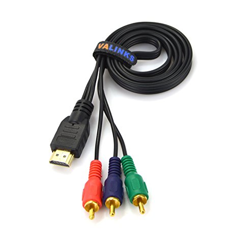 eBerry SPECIAL RECOMMENDED 3 FT / 1M HDMI Male to 3RCA Male Extension Cable Converter Adapter for HDTV DVD Satellite TV,RGB Component video and most LCD Projectors