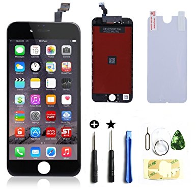 ZTR Black LCD Display Touch Digitizer Screen Assembly Replacement for iPhone 6 4.7 inch