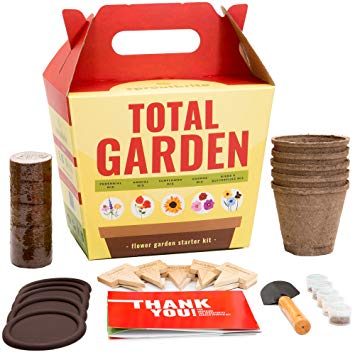 Sproutbrite Wildflower Garden Starter Kit - Grow Dozens of Flowers from Seed - A Complete Gardening Gift kit for Growing Indoors Or Outdoors