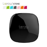 Lepow Stone Series 3000mAh External Battery Charger Portable Power Bank with Dual USB Ports -- Glossy Black