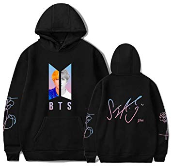 Dolpind Kpop BTS Hoodie Love Yourself Hooded Jungkook Suga V Jimin JHope Rap Jin Unisex Pullover Jacket Sweatshirt