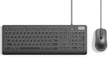 AZIO KM535 - Computer Keyboard and Mouse Combo with Antimicrobial Antibacterial Protection and IP66 Waterproof Rating