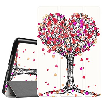Fintie New iPad 9.7 Inch 2017 Case - Lightweight Slim Shell Standing Cover with Auto Wake / Sleep Feature for Apple iPad 9.7" 2017 Release Tablet, Autumn Love