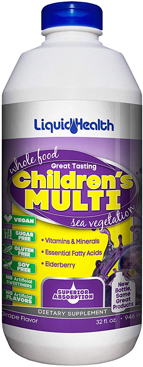 Liquid Health Products Children's Multi Sugar Free, Grape, 32 Fluid Ounce