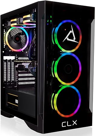 CLX Set Gaming PC - AMD Ryzen 9 7900X 4.7GHz, GeForce RTX 4070 Ti, 1TB NVMe M.2 SSD, 4TB HDD, 32GB DDR5 RGB Memory, 240mm AIO, WiFi, Windows 11 Home, Black