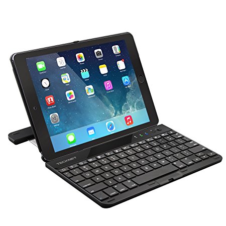 iPad Air Keyboard, TeckNet Ultra-Thin iPad Air 2 Keyboard (US Keyboard Layout) Case Cover with 360 Degree Rotation, Multi-Angle Stand and Auto Wake and Sleep For Apple iPad Air 2nd Generation