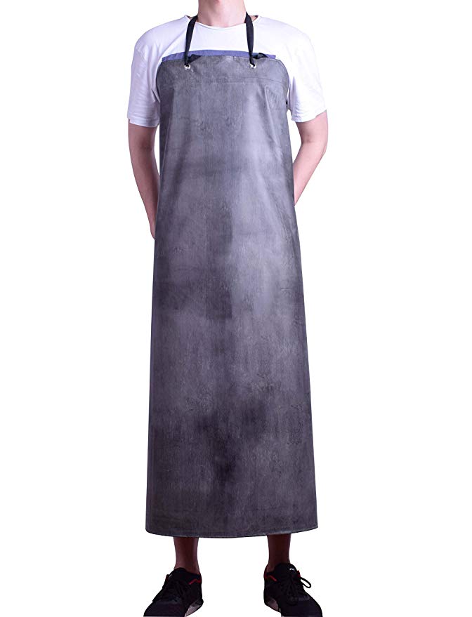Nanxson Mens Multi Fuction Oil Resistance Thick Rubber Waterproof Working Apron