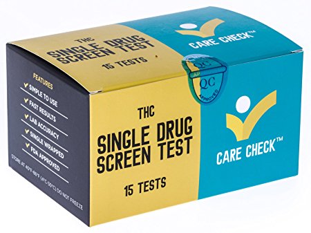 Care Check Marijuana Single Panel Drug Screen Test , 15 Drug Tests