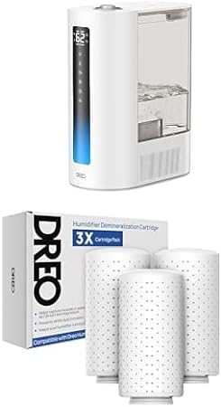 Dreo Cool & Warm Mist Humidifier, 6L Tank, Humidifier for Bedroom with Precise Humidity Sensor, Indicator Light, Dual-aromapad Tray, Sleep Mode, Top Fill Humidifier for Big Rooms, Living Rooms