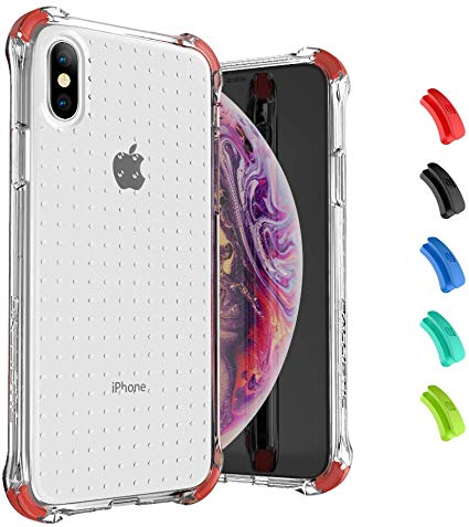 Ballistic iPhone Xs Clear Case，[Jewel Series] Drop Protection Bumper Case for iPhone X/XS (2018) 5.8"-Clear