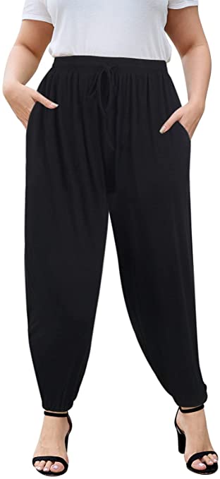 Nemidor Womens Plus Size Joggers Casual Comfy Athletic Sport Sweat Pants with Pocket NEM274