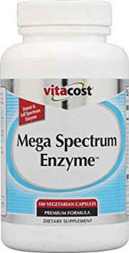 Vitacost Mega Spectrum Enzyme -- 180 Capsules