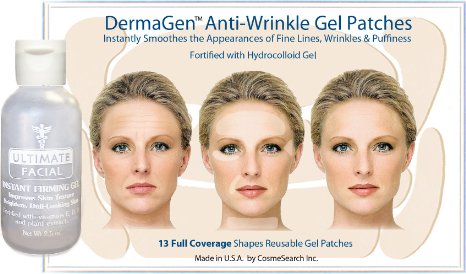 Botox Alternative DermaGen H2 Full Coverage Anti-Wrinkle Patches With Firming Gel - Free Shipping