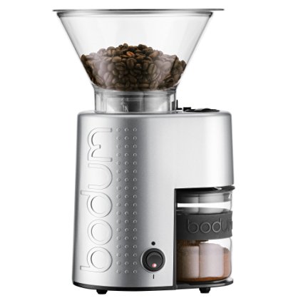 Bodum 10903-70US-1 Electric Burr Coffee Grinder, Aluminum