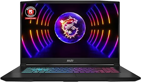 MSI Katana 17 Laptop: Intel Core i7-13620H, GeForce RTX 4070, 17.3/'' FHD 144Hz, 32GB DDR5, 1TB NVMe SSD, USB 3.2 Gen1 Type C w/DP, Cooler Boost 5, Win 11 Home: Black Pulse