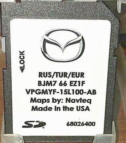 SD Card GPS MAZDA Connect Europe-Turkey-Russia 2017