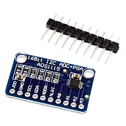 TOOGOO(R) ADS1115 4 Channel 16 Bit I2C ADC Module with Pro Gain Amplifier for Arduino Rpi