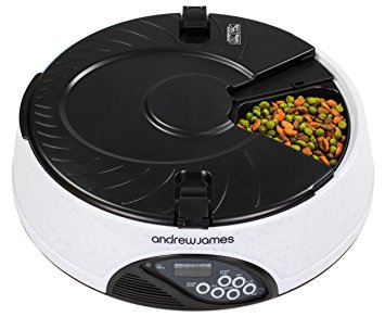 Andrew James 6 Day / Meal Automatic Pet Feeder / Bowl With Voice Recorder