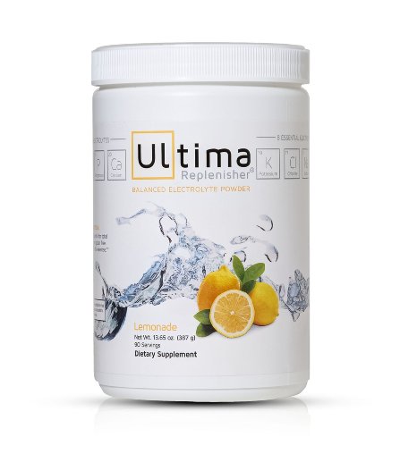 Ultima Replenisher  Lemonade 90 - Servings , 13.65 ounces  Jars