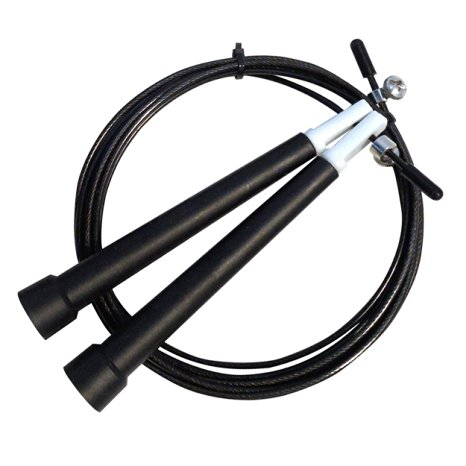 Jump Rope - Adjustable Crossfit Speed Rope - Best for Double Unders - WOD - Boxing - Fitness