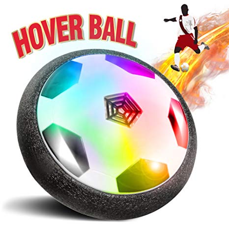 ThinkMax Hover Soccer Ball for Kids Gift, Air Power Dick with LED Light and Foam Bumpers, Indoor Games for 3 4 5 6 7 8 11 12 13 14 Years Old Boys and Girls Gift