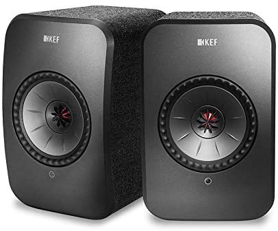 KEF LSX - Wireless Active Stereo Speakers with Bluetooth and Wifi Multiroom connectivity, Black