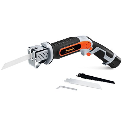 VonHaus 10.8V Li-ion Cordless Garden Saw / Pruner - Multi-Use Reciprocating Sabre with 3 Interchangeable Blades