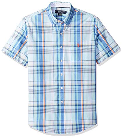 U.S. Polo Assn. Men's Short Sleeve Classic Fit Plaid Shirt