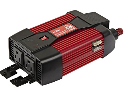 Cartman 110V AC outlets and USB 2.1A 420w power inverter, car DC 12V to 110V AC inverter, laptop charger notebook USB adapter