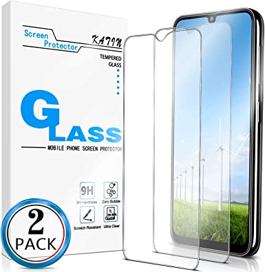 KATIN Galaxy A50 Screen Protector - [2-Pack] for Samsung Galaxy A50 Tempered Glass No-Bubble, 9H Hardness, Easy to Install