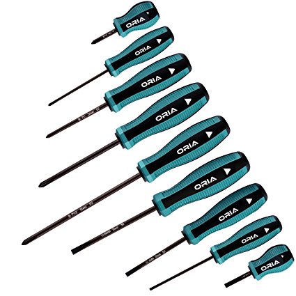 ORIA S2 Screwdriver Set, 9 In 1 Standard Professional Bolt Drivers, Antislip and Anti-static Repair Tools for Mobile Phones, Tablet Computers, Video Games and Other Electronic Products