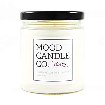 Natural Soy Candle, Dirty Fragrance, 50 Hours, Scent Notes of Violet, Cardamom, Pink Rose, Asian Jasmine and Sweet Musk- Great for Aromatherapy, Yoga and Meditation, Non-Toxic