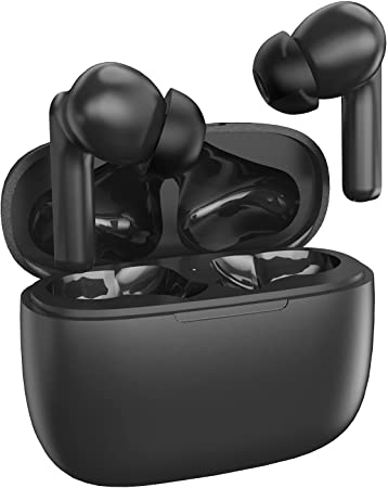 Wireless Earbuds, Bluetooth 5.0 Earbuds Hi-Fi Stereo True Wireless Earbuds with Built-in Mic Smart Touch Control 30H Playtime with Charging Case IPX6 Waterproof Wireless Earphones for Sport/Travel/Gym