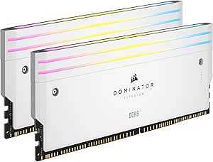 CORSAIR Dominator Titanium DDR5 RGB Light Enhancement Kit – 2X Modules – 0GB RAM – CORSAIR iCUE Compatible – White