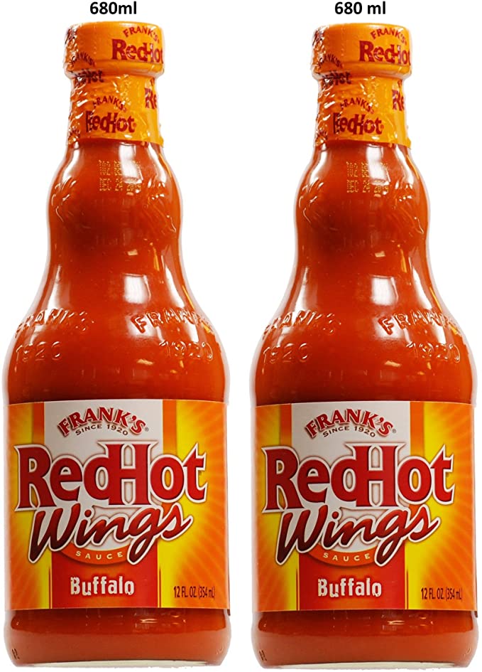 Frank's Redhot Buffalo Wing Sauce 680 ml (Pack of 2)