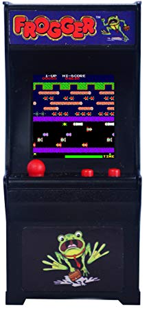 Tiny Arcade Frogger Miniature Arcade Game, Multicolor