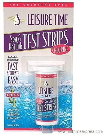 NEW Chlorine 4-Way Test Strips (50) Leisure Time Spa