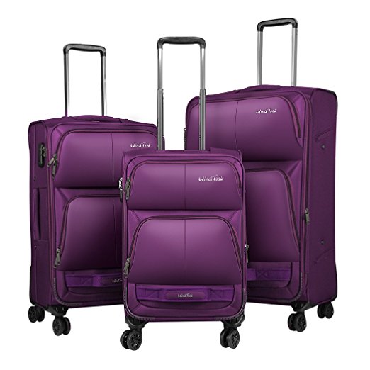 Windtook 3 Piece Luggage Sets Expandable Spinner Suitcase Bag for Travel and Business-8050