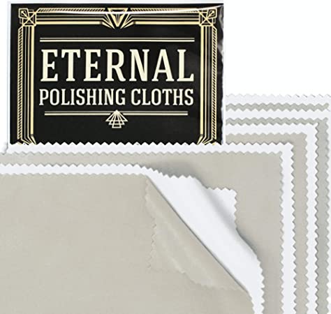 Eternal Polishing Cloth Set. Cleans, Removes Tarnish and Protects Jewelry, Watch, Coin, Silver, Gold (6 Sets)